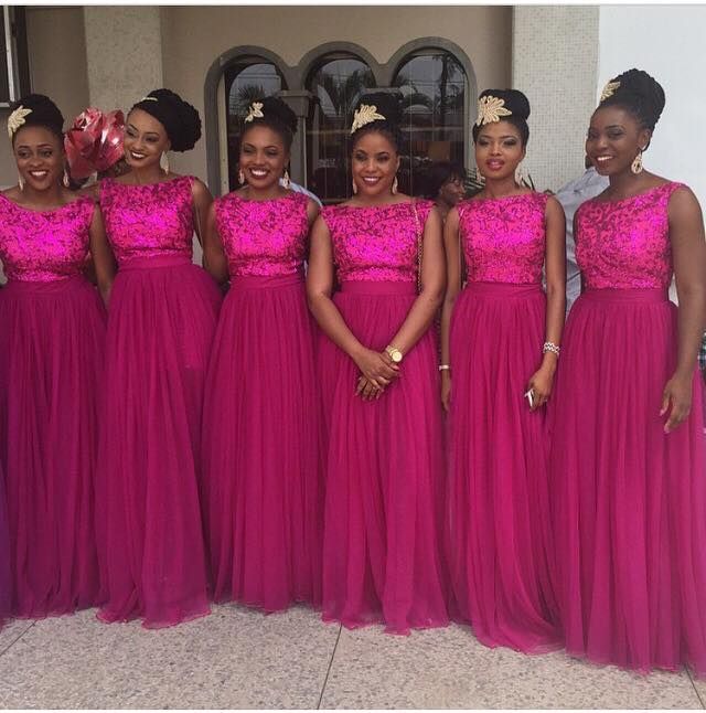 Bridesmaid dress designs in Nigeria 