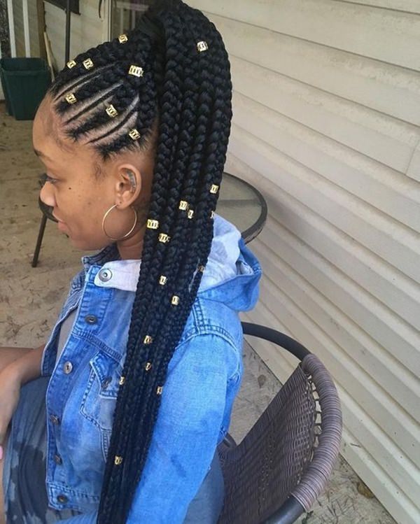 hairstyles for African women Adorable ponytail