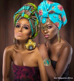 ladies rocks African head gear