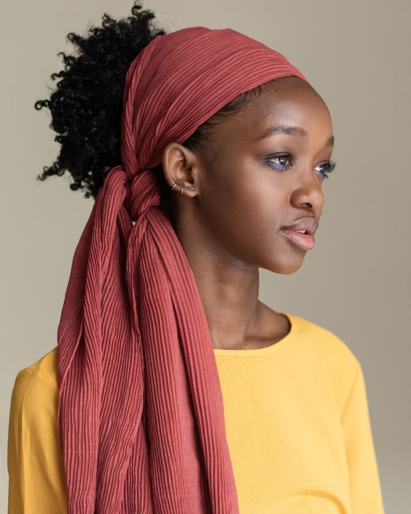 Easy And Quick Head Wrap