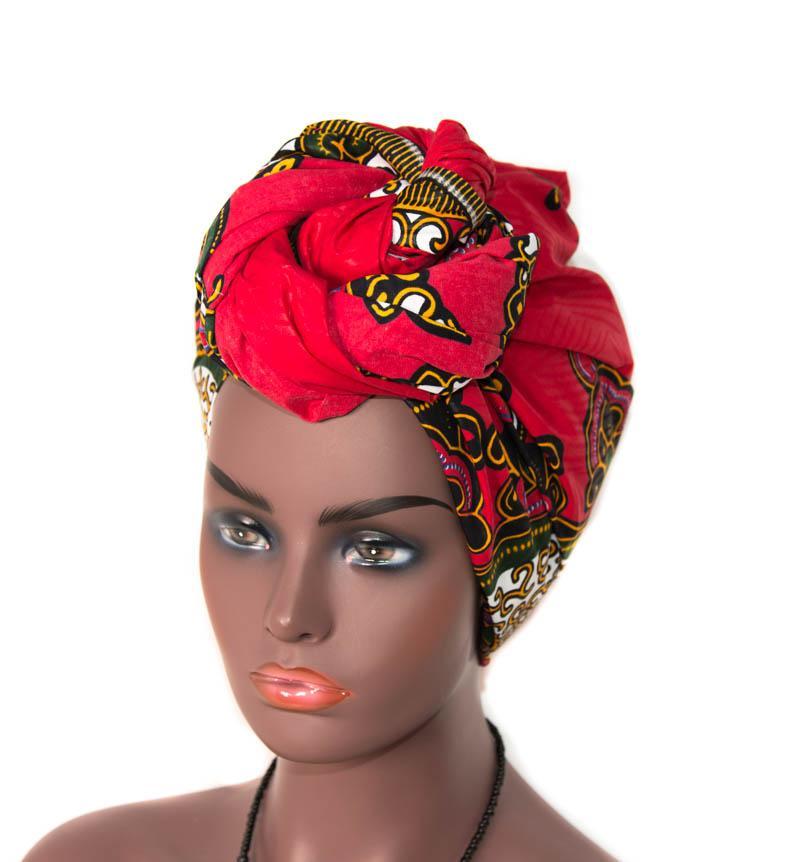 mannequin lady rocks African head gear