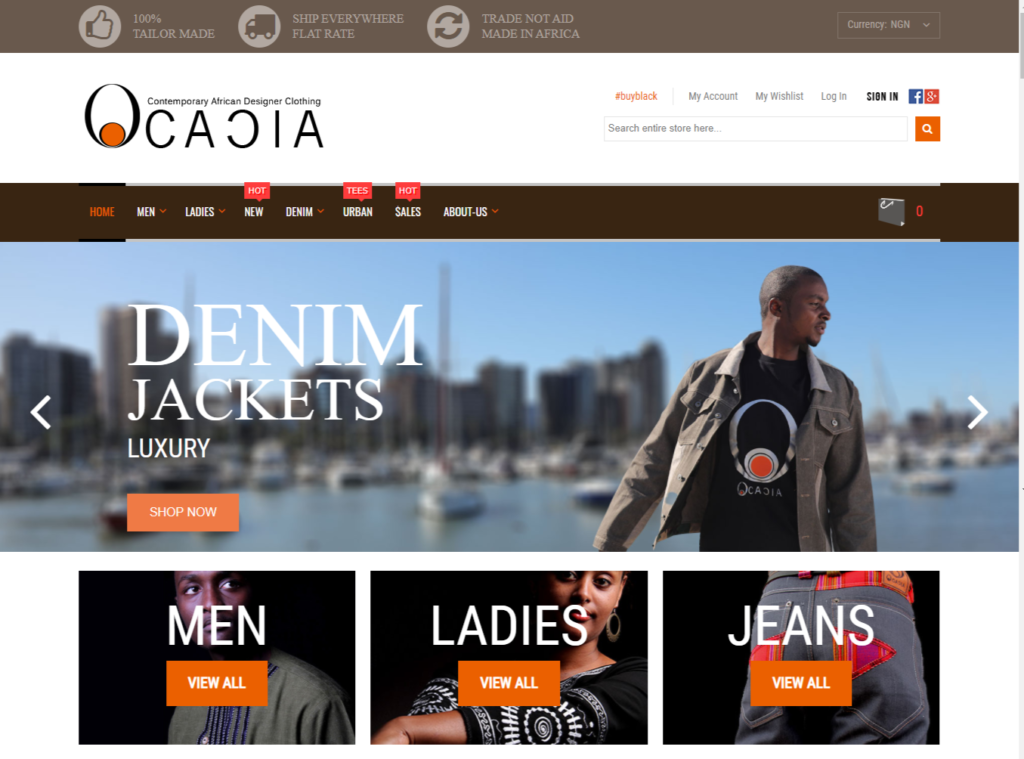 Ocacia designs African print fabric
