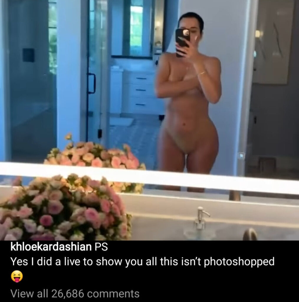 Khloe Kardashian unflattering photo