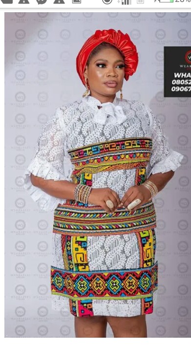 Most Latest Ankara And Lace Combination Styles For Classy African Ladies