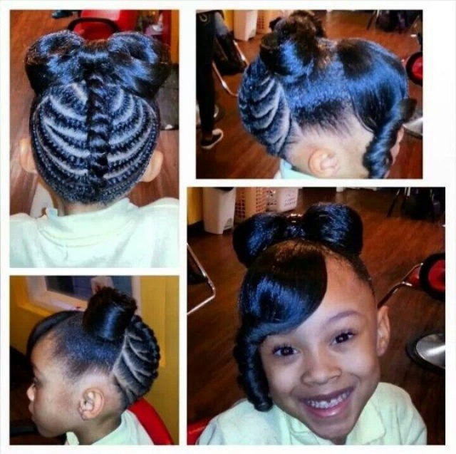 Birthday Hairstyle for black little girls