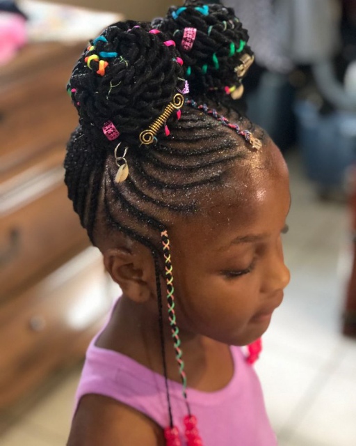 Birthday Hairstyle for little girls