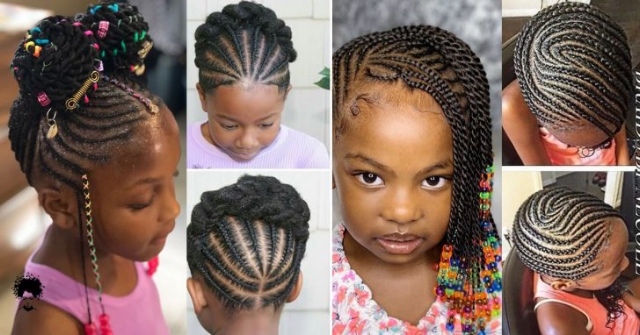 Cute Birthday Hairstyle for black little girls